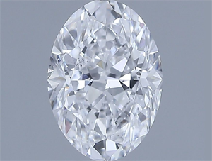 Foto Diamante Natural 0.66 quilates, Ovalado , Color D, claridad SI1 y certificado GIA de
