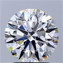 Diamante Natural 2.51 quilates, Redondo , Color F, claridad VS2 y certificado GIA