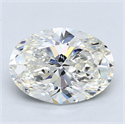 Diamante Natural 2.51 quilates, Ovalado , Color H, claridad IF y certificado GIA