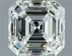 Picture of Natural Diamond 1.01 Carats, Asscher with  Cut, H Color, VVS1 Clarity and Certified by IGI