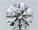 Natural Diamond 2.06 Carats, Round with Excellent Cut, I Color, SI2 Clarity and Certified by GIA
