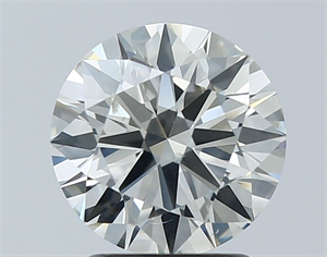 Picture of Natural Diamond 2.06 Carats, Round with Excellent Cut, I Color, SI2 Clarity and Certified by GIA