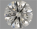 Natural Diamond 0.66 Carats, Round with Excellent Cut, K Color, VVS1 Clarity and Certified by GIA