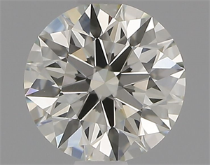 Picture of Natural Diamond 0.66 Carats, Round with Excellent Cut, K Color, VVS1 Clarity and Certified by GIA