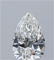 Diamante Natural 0.34 quilates, De pera , Color G, claridad VS1 y certificado GIA