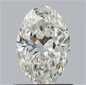 Natural Diamond 0.80 Carats, Oval with  Cut, H Color, IF Clarity and Certified by IGI