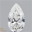 Natural Diamond 1.00 Carats, Pear with  Cut, G Color, I1 Clarity and Certified by GIA