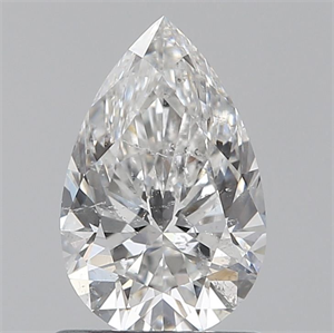 Picture of Natural Diamond 0.90 Carats, Pear with  Cut, E Color, SI2 Clarity and Certified by GIA
