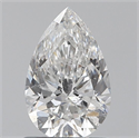 Natural Diamond 0.90 Carats, Pear with  Cut, E Color, SI2 Clarity and Certified by GIA