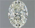 Natural Diamond 0.81 Carats, Oval with  Cut, J Color, SI1 Clarity and Certified by IGI