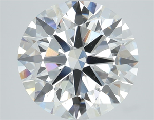 Picture of Lab Grown Diamond 3.36 Carats, Round with Ideal Cut, E Color, VS2 Clarity and Certified by IGI