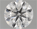Natural Diamond 0.70 Carats, Round with Very Good Cut, H Color, I1 Clarity and Certified by GIA