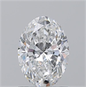 Natural Diamond 1.01 Carats, Oval with  Cut, E Color, SI1 Clarity and Certified by GIA