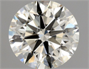 Natural Diamond 0.90 Carats, Round with Excellent Cut, L Color, SI1 Clarity and Certified by GIA