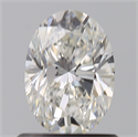 Natural Diamond 0.90 Carats, Oval with  Cut, G Color, VVS1 Clarity and Certified by GIA