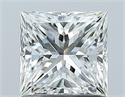 Natural Diamond 1.00 Carats, Princess with  Cut, G Color, VS2 Clarity and Certified by GIA