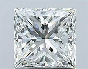 Picture of Natural Diamond 1.00 Carats, Princess with  Cut, G Color, VS2 Clarity and Certified by GIA