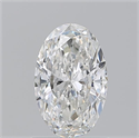 Natural Diamond 1.01 Carats, Oval with  Cut, F Color, SI1 Clarity and Certified by GIA