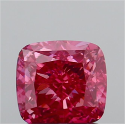 Picture of Lab Grown Diamond 1.56 Carats, CUSHION MODIFIED with  Cut, Fancy Vivid Pink Color, VS1 Clarity and Certified by IGI