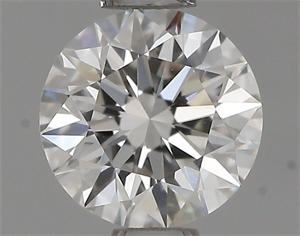 Picture of Natural Diamond 0.50 Carats, Round with Excellent Cut, H Color, VVS2 Clarity and Certified by GIA