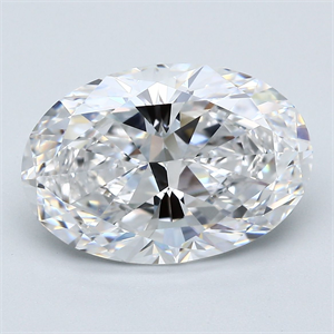 Picture of Natural Diamond 5.01 Carats, Oval with  Cut, E Color, IF Clarity and Certified by GIA
