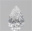 Diamante Natural 0.73 quilates, De pera , Color D, claridad IF y certificado GIA