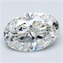 Diamante Natural 5.02 quilates, Ovalado , Color G, claridad SI2 y certificado GIA