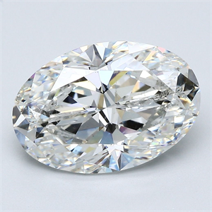 Foto Diamante Natural 5.02 quilates, Ovalado , Color G, claridad SI2 y certificado GIA de