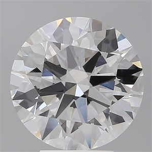 Picture of Lab Grown Diamond 4.57 Carats, Round with Ideal Cut, E Color, VVS2 Clarity and Certified by IGI
