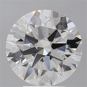 Picture of Lab Grown Diamond 4.57 Carats, Round with Ideal Cut, E Color, VVS2 Clarity and Certified by IGI