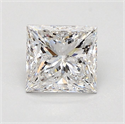 Natural Diamond 1.02 Carats, Princess with  Cut, G Color, SI2 Clarity and Certified by GIA