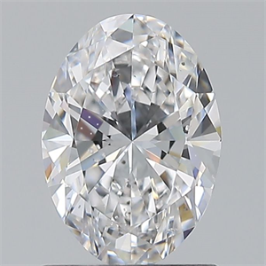 Picture of Natural Diamond 0.90 Carats, Oval with  Cut, D Color, SI1 Clarity and Certified by GIA