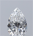 Diamante Natural 0.30 quilates, De pera , Color E, claridad VS1 y certificado GIA