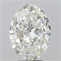 Natural Diamond 3.50 Carats, Oval with  Cut, G Color, SI1 Clarity and Certified by GIA