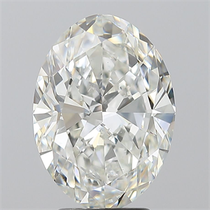 Picture of Natural Diamond 3.50 Carats, Oval with  Cut, G Color, SI1 Clarity and Certified by GIA