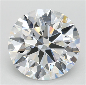 Picture of Lab Grown Diamond 3.12 Carats, Round with Ideal Cut, D Color, IF Clarity and Certified by IGI