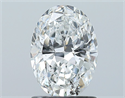 Natural Diamond 1.20 Carats, Oval with  Cut, E Color, SI2 Clarity and Certified by GIA