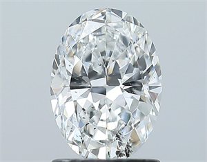 Picture of Natural Diamond 1.20 Carats, Oval with  Cut, E Color, SI2 Clarity and Certified by GIA