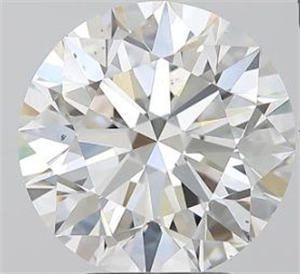 Picture of Natural Diamond 4.02 Carats, Round with Excellent Cut, G Color, SI1 Clarity and Certified by GIA