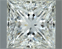 Natural Diamond 5.06 Carats, Princess with  Cut, I Color, VVS1 Clarity and Certified by IGI