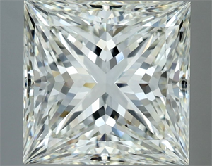 Picture of Natural Diamond 5.06 Carats, Princess with  Cut, I Color, VVS1 Clarity and Certified by IGI