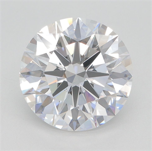 Picture of Lab Grown Diamond 3.34 Carats, Round with Excellent Cut, D Color, VVS2 Clarity and Certified by GIA
