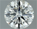 Natural Diamond 0.50 Carats, Round with Excellent Cut, J Color, VVS1 Clarity and Certified by IGI