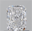 Natural Diamond 0.70 Carats, Radiant with  Cut, D Color, VS1 Clarity and Certified by GIA