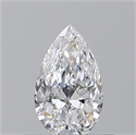 Natural Diamond 0.50 Carats, Pear with  Cut, D Color, VS1 Clarity and Certified by GIA