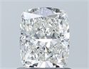 Diamante Natural 0.90 quilates, Del cojín , Color H, claridad VVS2 y certificado GIA