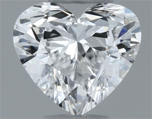 Picture of Natural Diamond 0.30 Carats, Heart with  Cut, E Color, VVS2 Clarity and Certified by GIA
