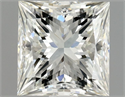 Natural Diamond 1.01 Carats, Princess with  Cut, J Color, VS1 Clarity and Certified by GIA