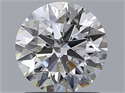 Natural Diamond 1.06 Carats, Round with Excellent Cut, E Color, SI2 Clarity and Certified by IGI