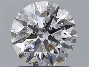 Picture of Natural Diamond 1.06 Carats, Round with Excellent Cut, E Color, SI2 Clarity and Certified by IGI